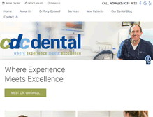 Tablet Screenshot of cdcdental.com.au